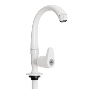 SWAN NECK DESCK MOUNT- NETCONG WHITE