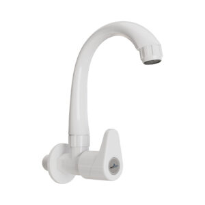 SWAN NECK WALL MOUNT- NETCONG WHITE